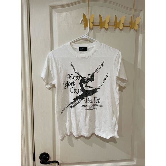 NWOT Free People *sold out* Bureau Ballet Slub Tee - NYC BALLET - Picture 2 of 7